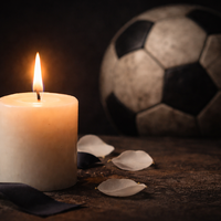 sveča, nogomet, žoga