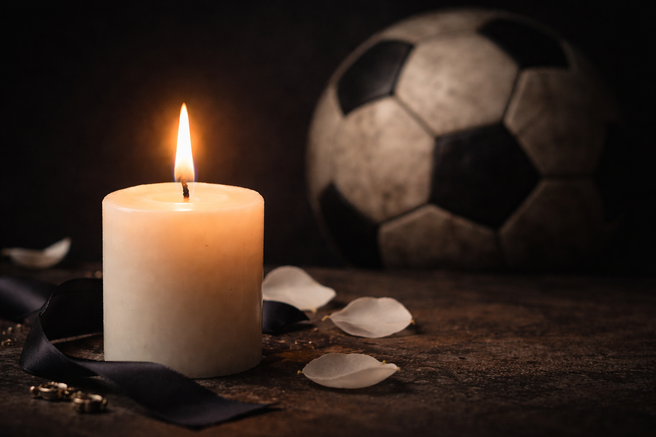 sveča, nogomet, žoga