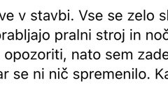 Ko pralni stroj krati spanec: Slovenka izlila svoj gnev o sosedih, ki perejo ponoči