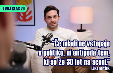 Luka Goršek v podkastu Tvoj glas 26 o politiki, ki je zamudila trenutek
