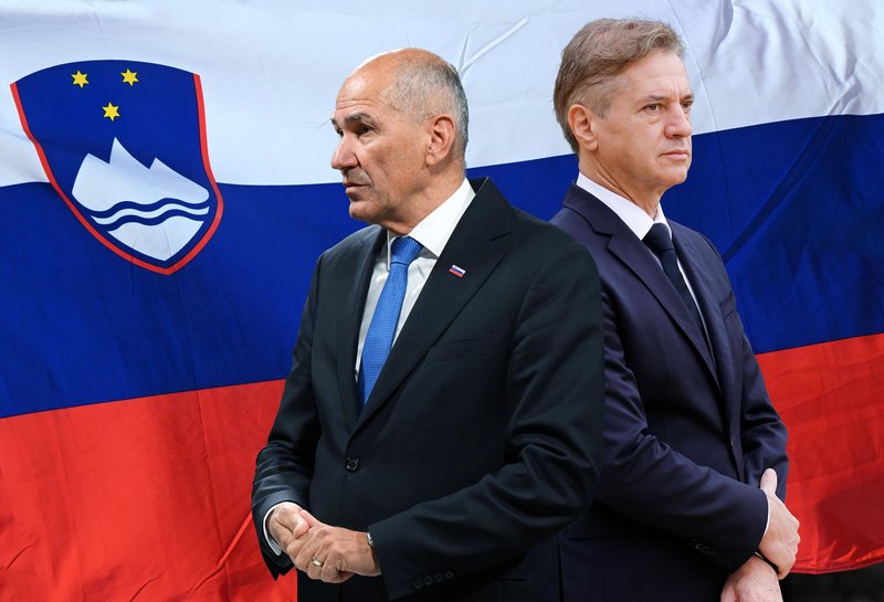 Janez Janša Robert Golob