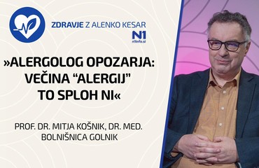 Zdravje z Alenko Kesar: “Alergolog opozarja: večina “alergij” to sploh ni” (prof. dr. Mitja Košnik)