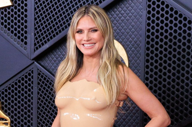 Heidi Klum rdeča preproga grammy