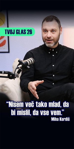 Od Marxa do delavskega boja: Miha Kordiš v podkastu Tvoj glas 26 o politiki, ki jo poganja ogorčenost nad nepravičnostjo