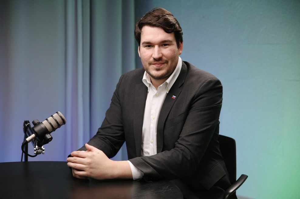 Luka Simonič iz SDM pravi, da brez posluha za mlade ni prihodnosti Slovenije (foto: Aleksandra Saša Prelesnik)