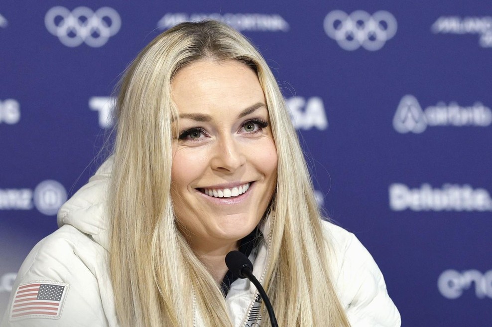 Nič je ne bo ustavilo: Lindsey Vonn na start z opornico (foto: Profimedia)
