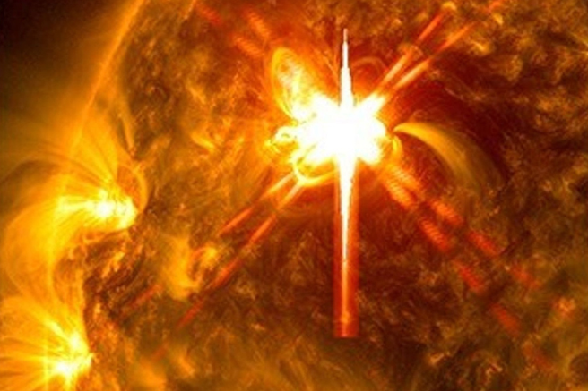 sonce izbruh vesolje planet znanost astronomija nenavadno nebo