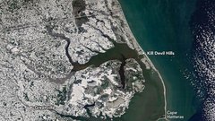 nasa posnetek satelit zima objem sneg mraz carolina zda vesolje