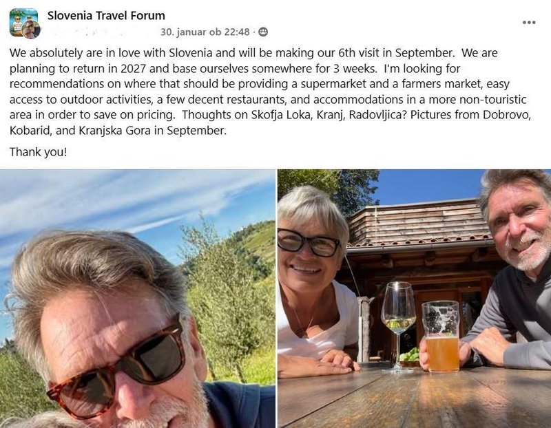 Slovenia Travel Forum objava