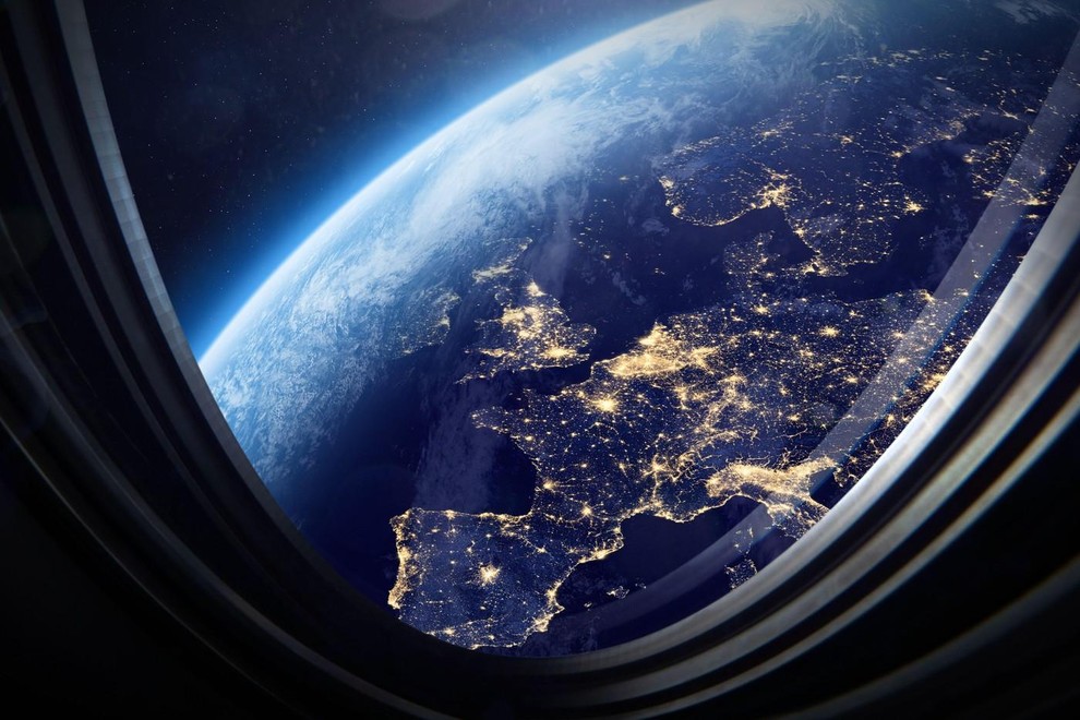 nasa vesolje zemlja veliki kanjon prizor sneg zima fotografija