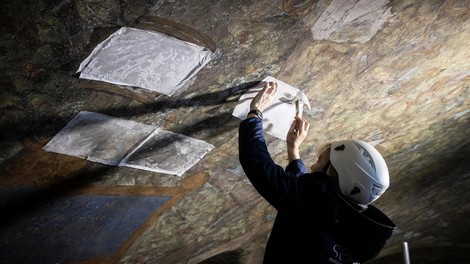 Milano, Leonardo da Vinci predori poslikave strop