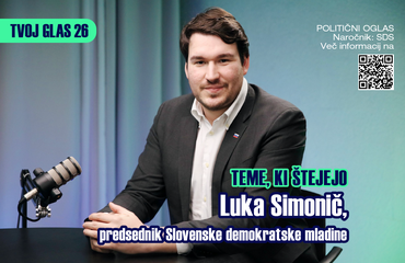 Luka Simonič iz SDM: "Če se mi ne ukvarjamo s politiko, se politika ukvarja z nami"