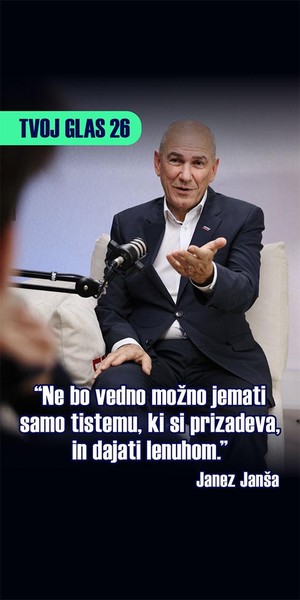 Janez Janša v podkastu Tvoj glas 26 brez mitov in etiket: "V politiko me niso pripeljale ambicije. Pripeljala me je aretacija!"