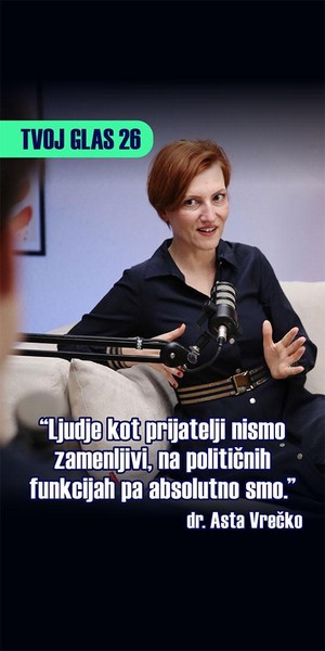 Asta Vrečko v podkastu Tvoj glas 26 o vojni, mladih in prelomnem letu 2026: "Svet gori, mi pa molčimo!"