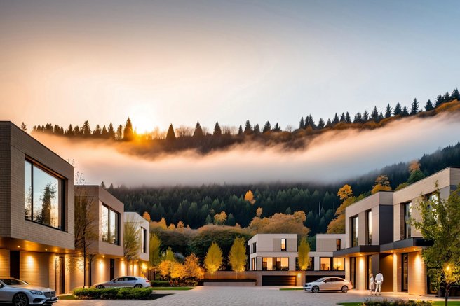 Soseska Pod Šmarno goro: sodobna novogradnja na sončni strani Šmarne gore