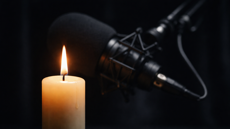 sveča, radijski mikrofon