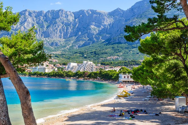 Plaža v Makarski.