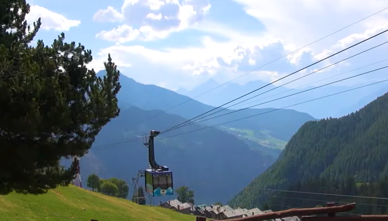 chamois alpe italija brez avtomobilov cesta raj turizem biser