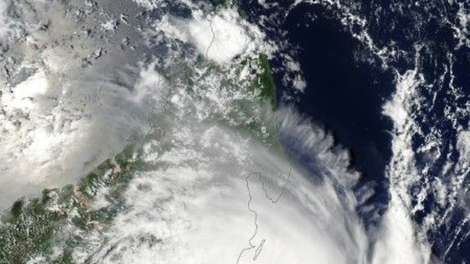 nasa ciklon madagaskar vesolje satelit posnetek afrika