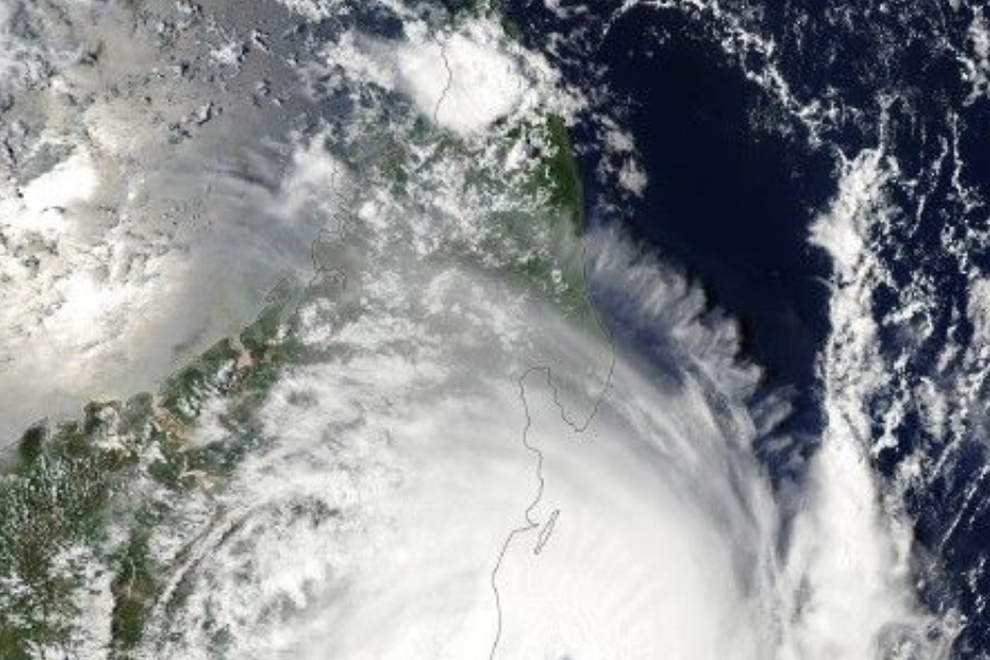 nasa ciklon madagaskar vesolje satelit posnetek afrika