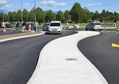 Ljubljanska občina prenovila rondo, a je ta že izziv za voznike: "To predstavlja nevarnost tako za pešce kot kolesarje ..."