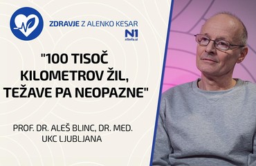 Zdravje z Alenko Kesar: "100 tisoč kilometrov žil, težave pa neopazne" (prof. dr. Aleš Blinc)