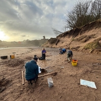 plaza aberdeen skotska pes sprehod odtis stopinja arheologija zgodovina clovestvo preteklost