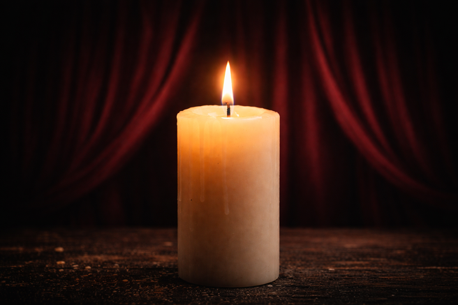 sveča, gledališče