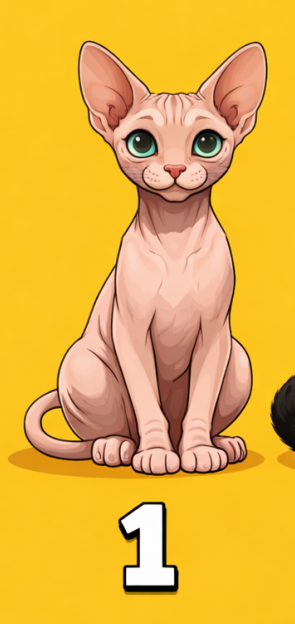 1 Sfinga Če ste izbrali prvo mačko, ste oseba z močnim karakterjem in pogumom, da izstopate. Ne sledite slepo trendom, …