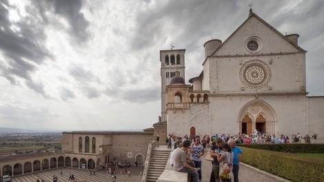 Assisi bazilika Francisek Asiski