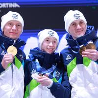 Nika Prevc Domen Prevc Anže Lanišek