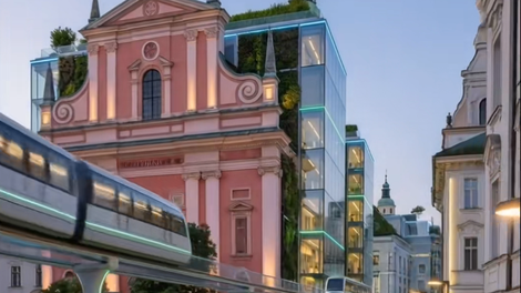 Drzna vizija: tako bi bila lahko videti Ljubljana leta 2100