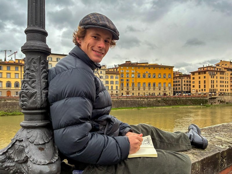 Firence turistka reka Arno