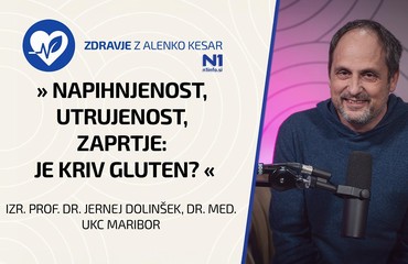 Zdravje z Alenko Kesar: "Napihnjenost, utrujenost, zaprtje: je kriv gluten?" (prof. dr. Dolinšek)