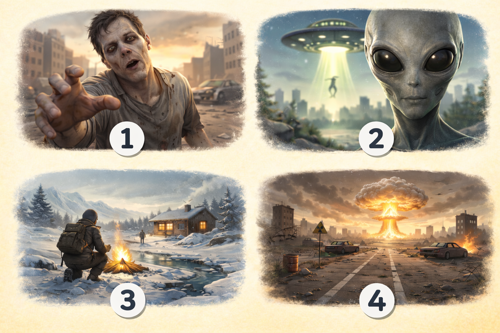 Pred vami so štirje različni scenariji konca sveta. Štirje svetovi, v katerih se človeštvo znajde na robu izumrtja. Vsak prinaša …