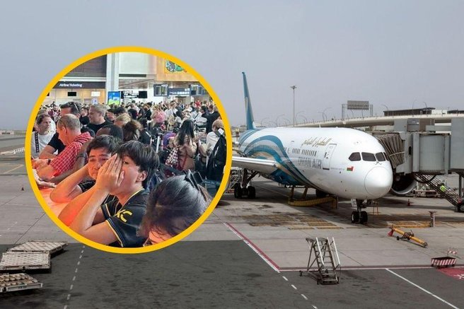 "Ljudje so tolkli po oknih, nekateri so doživeli napade panike": obupani turisti zaradi utrujenega pilota obtičali v Omanu