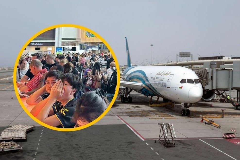 "Ljudje so tolkli po oknih, nekateri so doživeli napade panike": obupani turisti zaradi utrujenega pilota obtičali v Omanu (foto: Profimedia/fotomontaža)