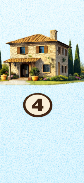 4 Kamnita mediteranska hiša Če ste izbrali četrto hišo, ste oseba, ki ljubi življenje, lepoto in uživanje v trenutku. Verjetno …