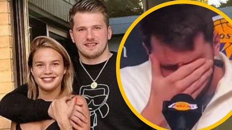 Po razhodu z Anamario: Dončić pogledal na telefon in se prijel za glavo (VIDEO)
