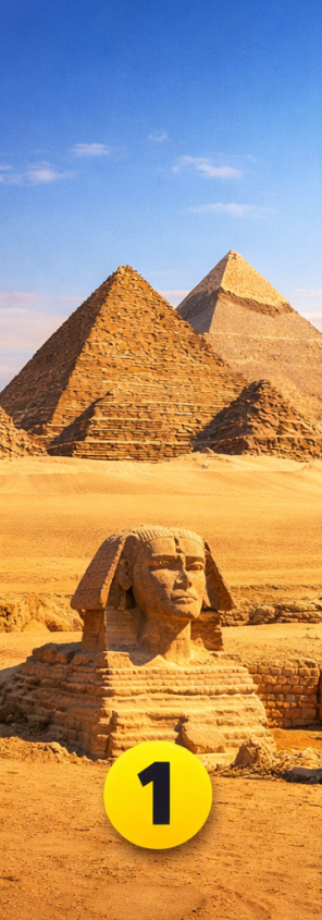 1 Giza Če ste izbrali Gizo, ste človek, ki ga privlačijo skrivnosti in velike zgodbe preteklosti. Radi raziskujete stvari, ki …