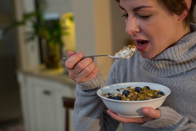 Ovseni kosmiči zajtrk