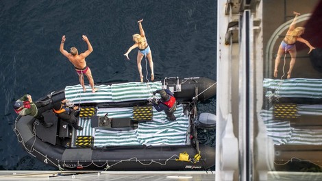 Grenlandija turisti krizarka