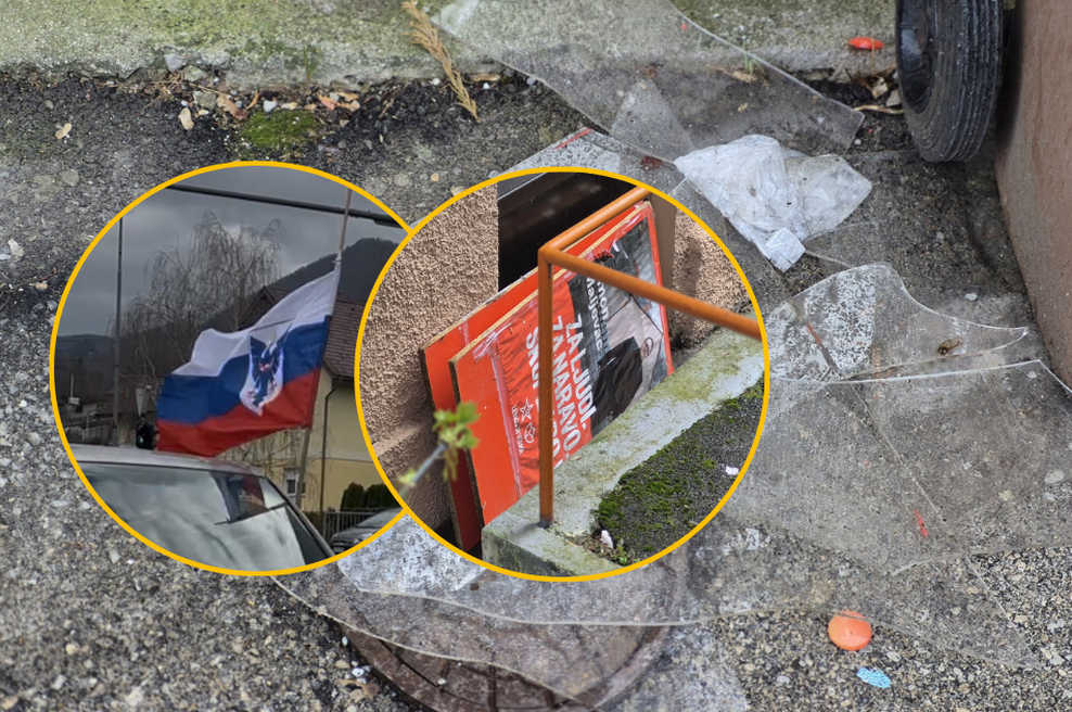 Vse bolj umazana volilna kampanja: ena od strank postala žrtev besednih in fizičnih napadov (foto: Facebook/Levica/fotomontaža)