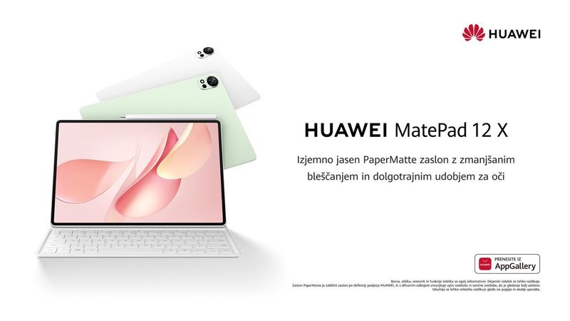 Samo v mesecu marcu do najnovejše Huawei tablice s tipkovnico in pisalom občutno ceneje