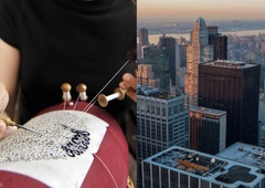 Idrijska čipka spregovorila v osrčju New Yorka, z močnim sporočilom bo obiskovalce nagovarjala vse do poletja — poglejte, kako!