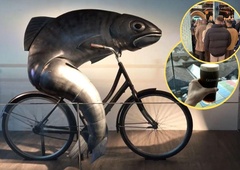 Ženska moškega potrebuje kot riba kolo – kako je evropsko mesto tudi po zaslugi ribe na kolesu postalo turistična senzacija (FOTOREPORTAŽA)