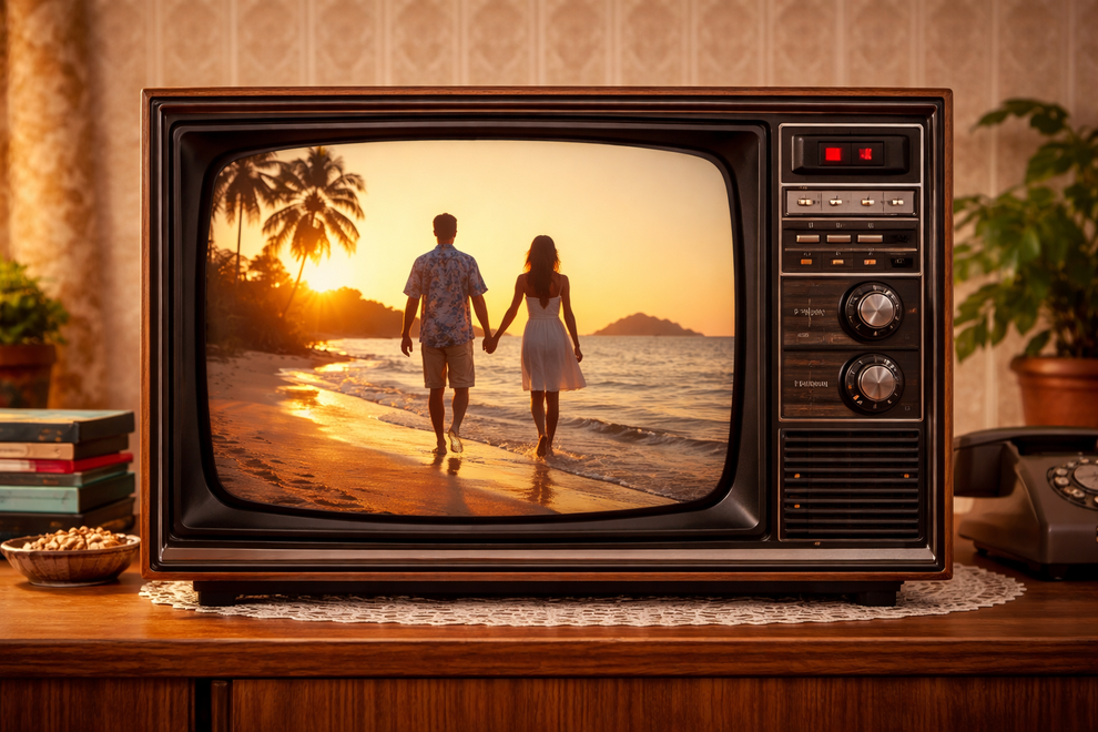 BARVNI TELEVIZOR Barvni televizor je bil tako redek, da so lastniki pogosto organizirali filmske večere za sosede in prijatelje. Gledali …