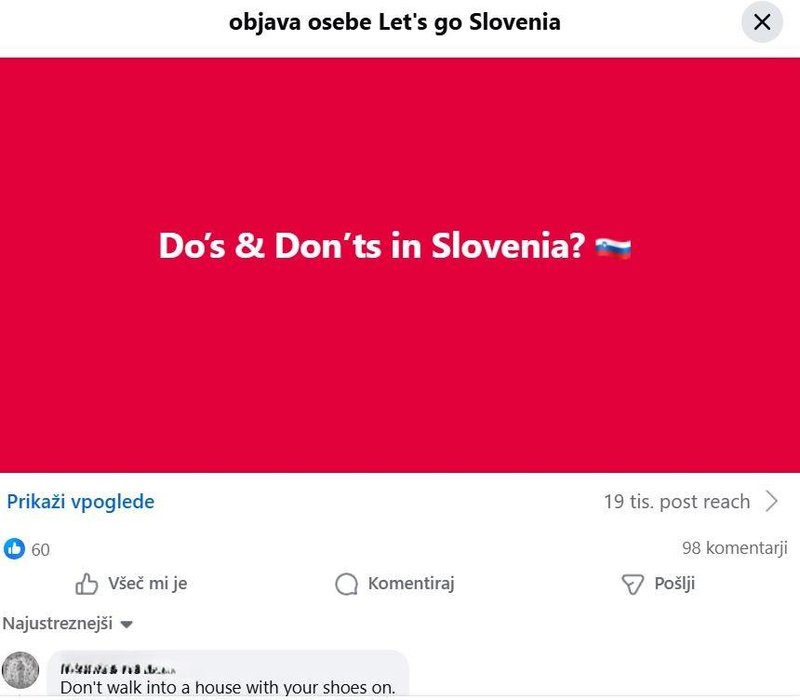 Slovenia Travel Forum objava