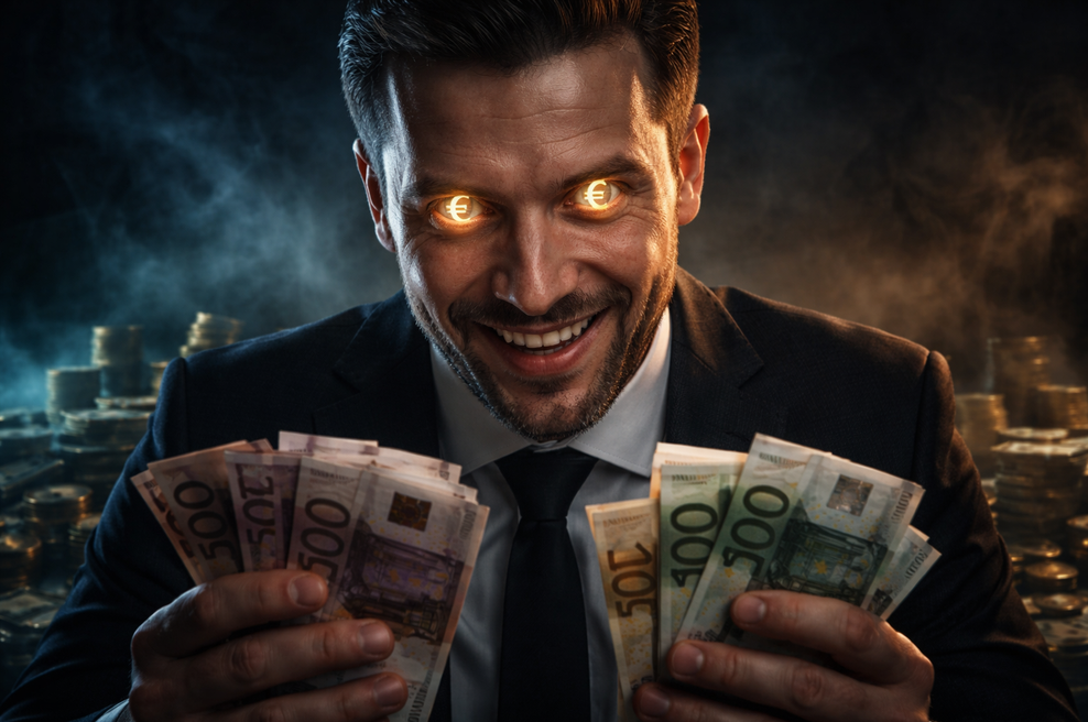 Najbolj pohlepen znak horoskopa: za denar bi izdali najboljšega prijatelja in prodali dušo hudiču (foto: ChatGPT)