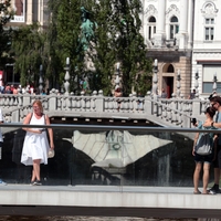 Ljubljana turisti most